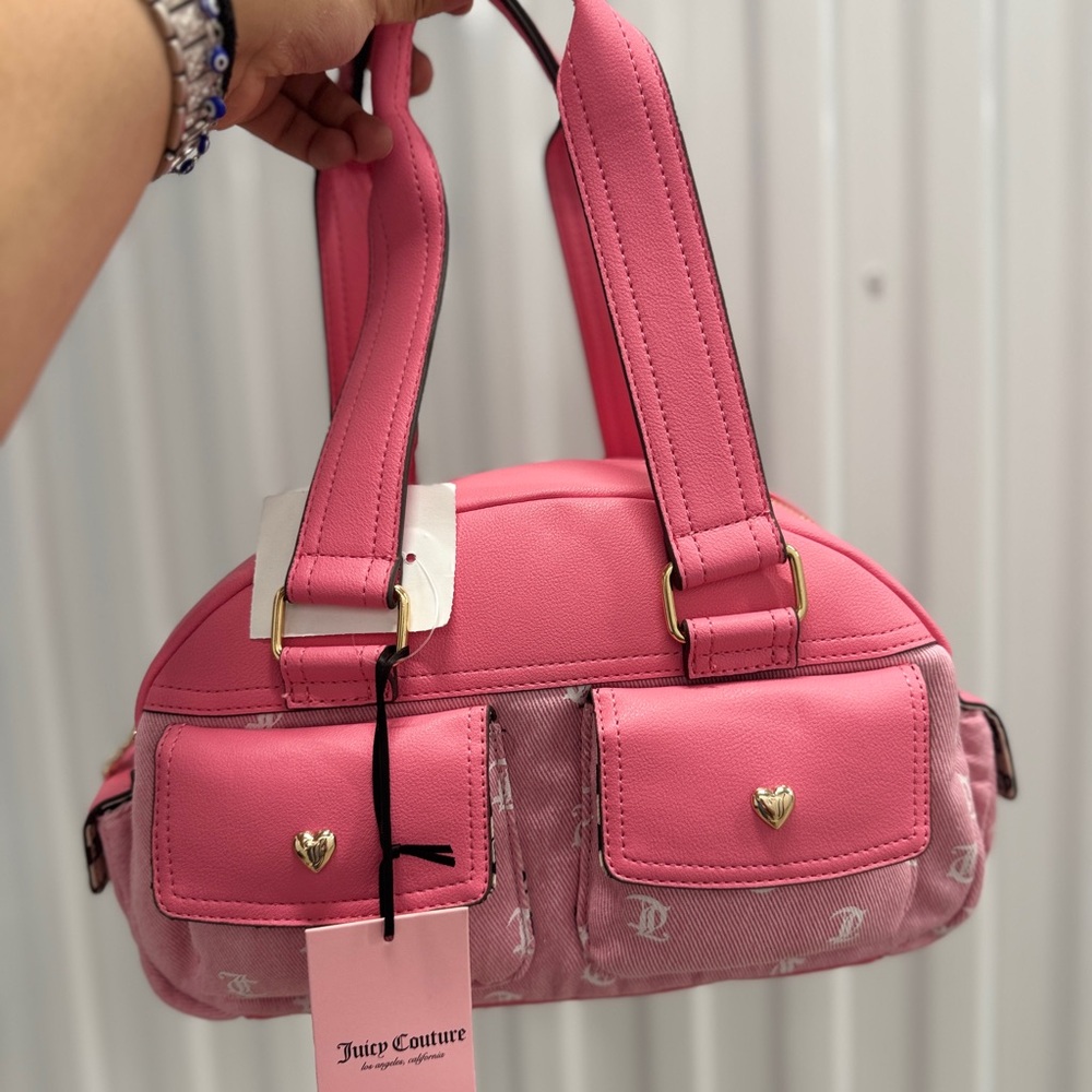 Juicy Couture Pink Pack it Up Bowler Bag